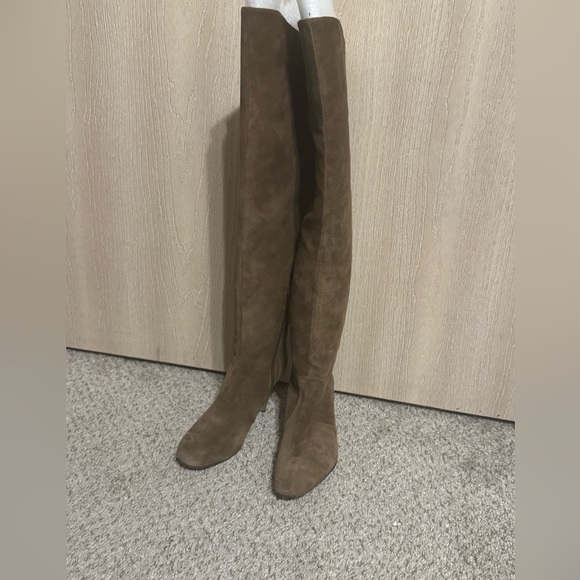 Vince Camuto Cherline Brown Suede Leather Over the Knee Boots SZ 6.5 - Picture 2 of 13